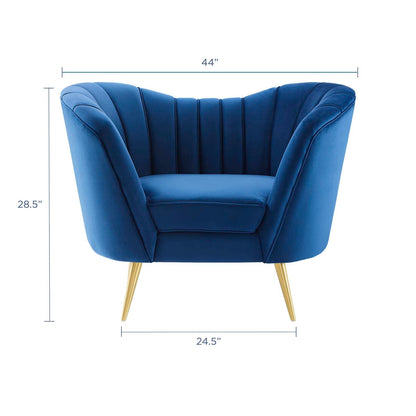 Opportunity Performance Velvet Armchair by Modway