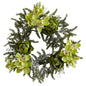 22"  Iced Cymbidium & Artichoke Wreath