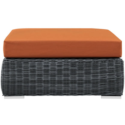 Summon Outdoor Patio Sunbrella¨ Square Ottoman by Modway