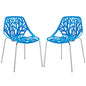 Stencil Plastic Dining Side Chair Set of 2 by Modway