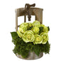 Rose Artificial Arrangement in Faucet Planter