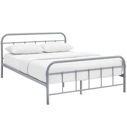 Maisie Stainless Steel Queen Bed Frame by Modway