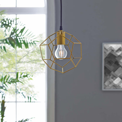 Pique Gold Metal Ceiling Fixture by Modway