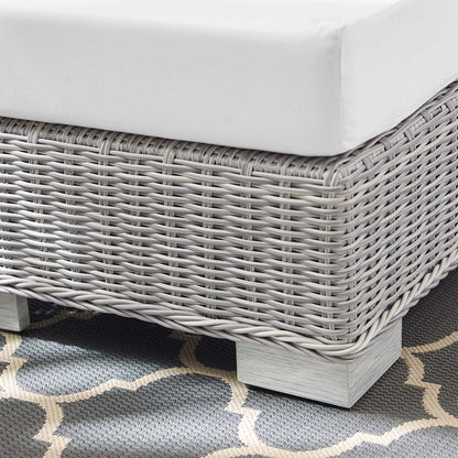 Conway Sunbrella¨ Outdoor Patio Wicker Rattan Ottoman by Modway