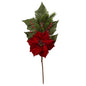 31" Poinsettia, Berries and Pine Artificial Flower Bundle (Set of 3)