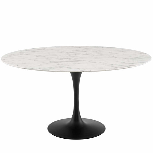 Lippa 60" Round Faux Marble Dining Table by Modway