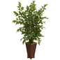 5' Fishtail Artificial Palm Tree in Decorative Planter