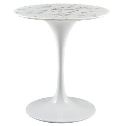 Lippa 28" Round Faux Marble Dining Table by Modway