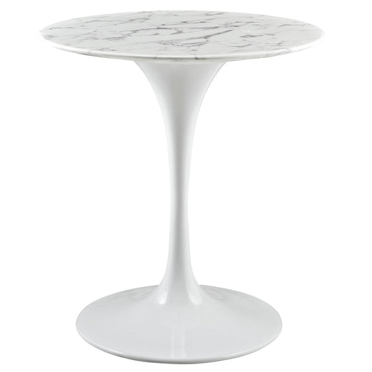 Lippa 28" Round Faux Marble Dining Table by Modway