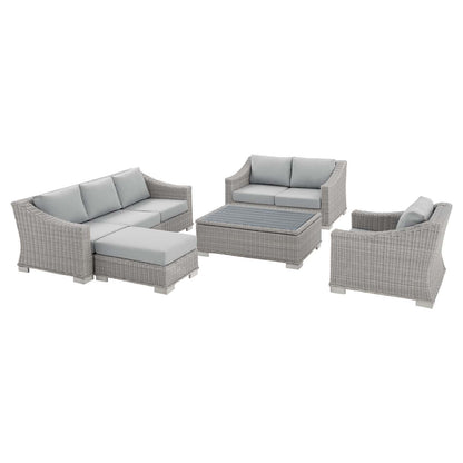 Conway Sunbrella¨ Outdoor Patio Wicker Rattan 5-Pi