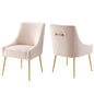 Discern Upholstered Performance Velvet Dining Chair Set of 2 by Modway