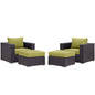 Convene 4 Piece Outdoor Patio Sectional Set by Modway