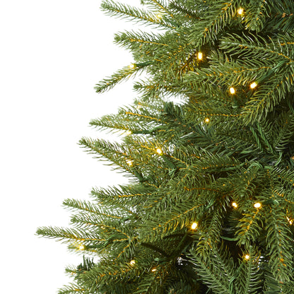 7' Vancouver Fir 'Natural Look' Artificial Christmas Tree w/ 500 Clear LED Light