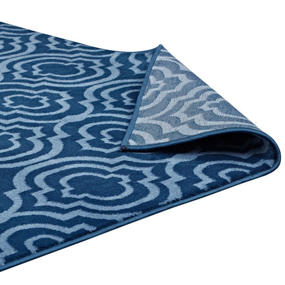 Frame Transitional Moroccan Trellis 5x8 Area Rug by Modway