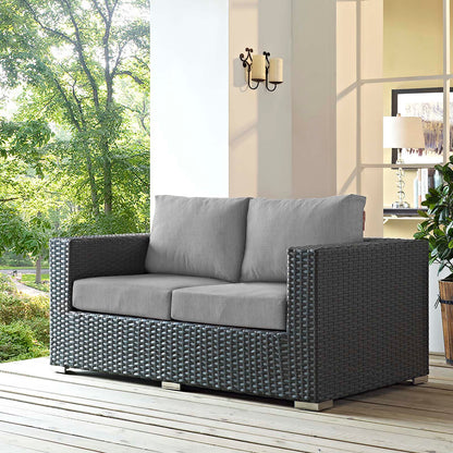 Sojourn Outdoor Patio Sunbrella¨ Loveseat by Modway