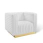 Charisma Channel Tufted Performance Velvet Accent Armchair by Modway