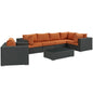 Sojourn 7 Piece Outdoor Patio Sunbrella¨ Sectional Set by Modway
