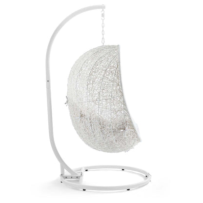 Hide Outdoor Patio Sunbrella¨ Swing Chair With Stand by Modway