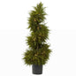 43"  Cedar Spiral Topiary w/Lights