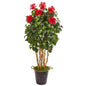 62"  Hibiscus Artificial Tree in Decorative Planter