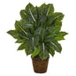 22"  Evergreen Artificial Plant in Planter (Real Touch)