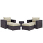 Convene 5 Piece Outdoor Patio Sectional Set by Modway