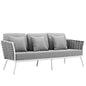 Stance Outdoor Patio Aluminum Sofa by Modway