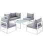 Fortuna 6 Piece Outdoor Patio Sectional Sofa Set by Modway