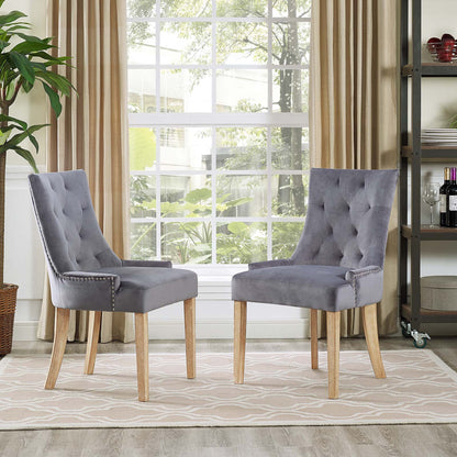 Pose Performance Velvet Dining Chair Set of 2 by Modway