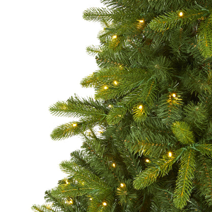 7' New Haven Spruce 'Natural Look' Artificial Christmas Tree with 500 LED Lights