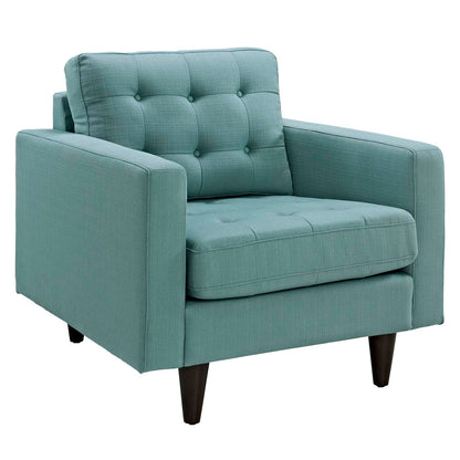 Empress Sofa, Loveseat and Armchair Set of 3 by Modway