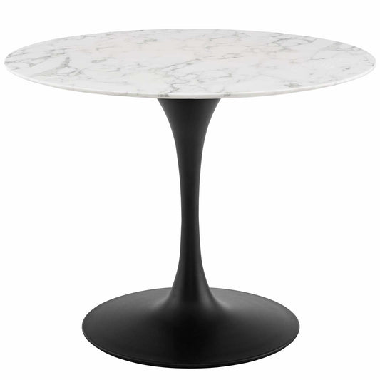 Lippa 40" Round Faux Marble Dining Table by Modway