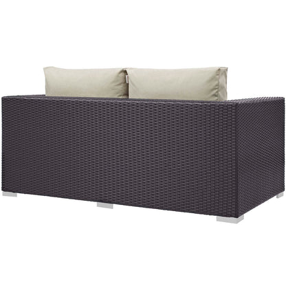 Convene 4 Piece Set Outdoor Patio with Fire Pit by Modway