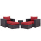 Convene 5 Piece Outdoor Patio Sectional Set by Modway
