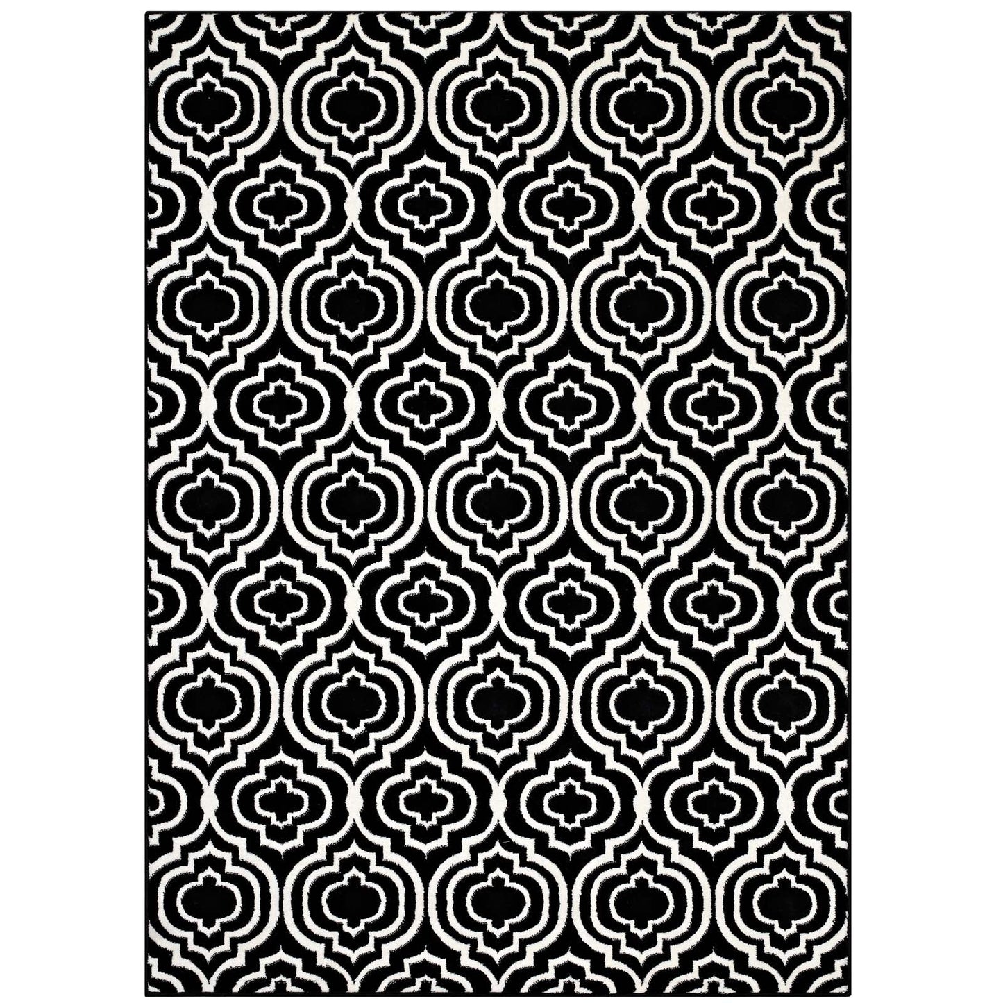 Frame Transitional Moroccan Trellis 5x8 Area Rug by Modway
