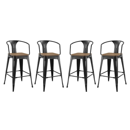Promenade Bar Stool Set of 4 by Modway