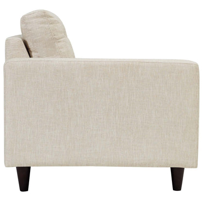 Empress Left-Facing Upholstered Fabric Loveseat by Modway