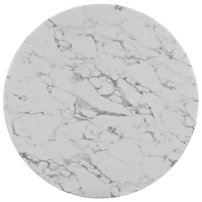 Lippa 40" Round Faux Marble Dining Table by Modway