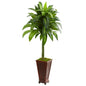 4.5' Dracaena Artificial Plant In Decorative Planter 9263 By Nearly Natural