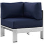 Shore Outdoor Patio Aluminum Corner Sofa by Modway