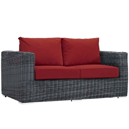 Summon 5 Piece Outdoor Patio Sunbrella¨ Sectional Set by Modway