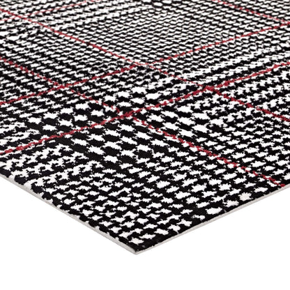 Kaja Abstract Plaid 5x8 Area Rug by Modway