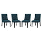 Baronet Fabric Dining Chair Set of 4 by Modway