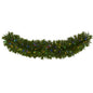 6' x 18" Christmas Pine Extra Wide Artificial Garland w/100 Multicolor LED