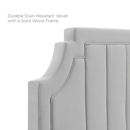 Alyona Channel Tufted Performance Velvet Full/Queen Headboard by Modway