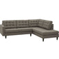 Empress 2 Piece Upholstered Fabric Right Facing Bumper Sectional by Modway