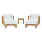 Upland 5 Piece Outdoor Patio Teak Set by Modway
