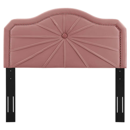 Kristin Pleated Performance Velvet King/California King Headboard by Modway