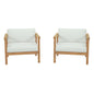 Bayport 2 Piece Outdoor Patio Teak Set by Modway