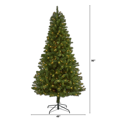 7.5' Virginia Fir Artificial Christmas Tree with 450 Clear Lights